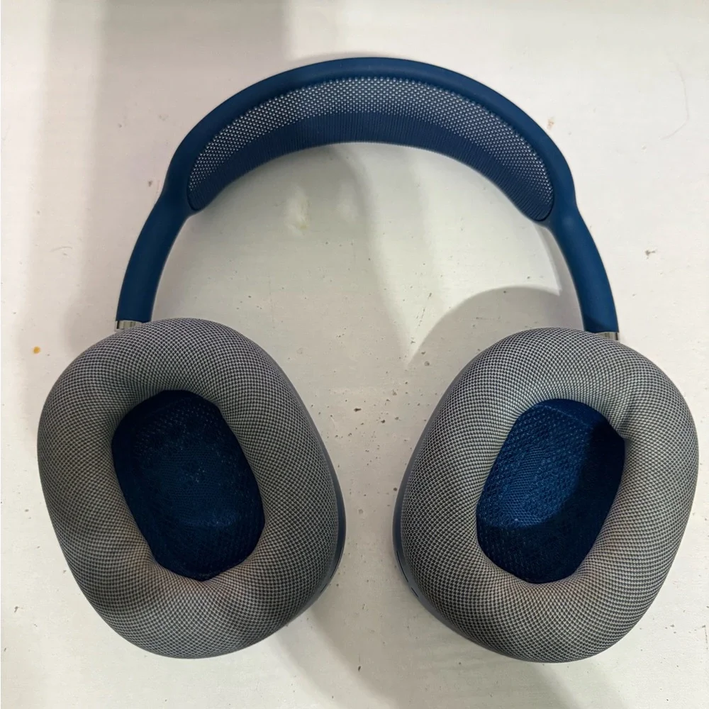 Blue VR Headset with Silver Accents